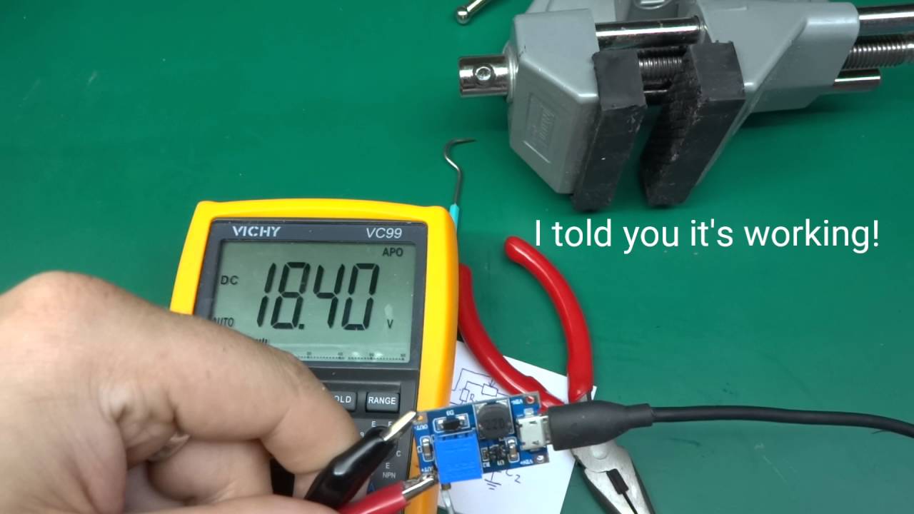 B6286 Step up boost converter - load test and schematic