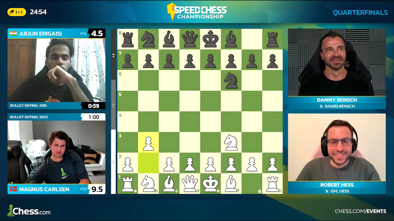 Магнус Карлсен против Арджуна Эригайси | Speed Chess Championship | Партия 14