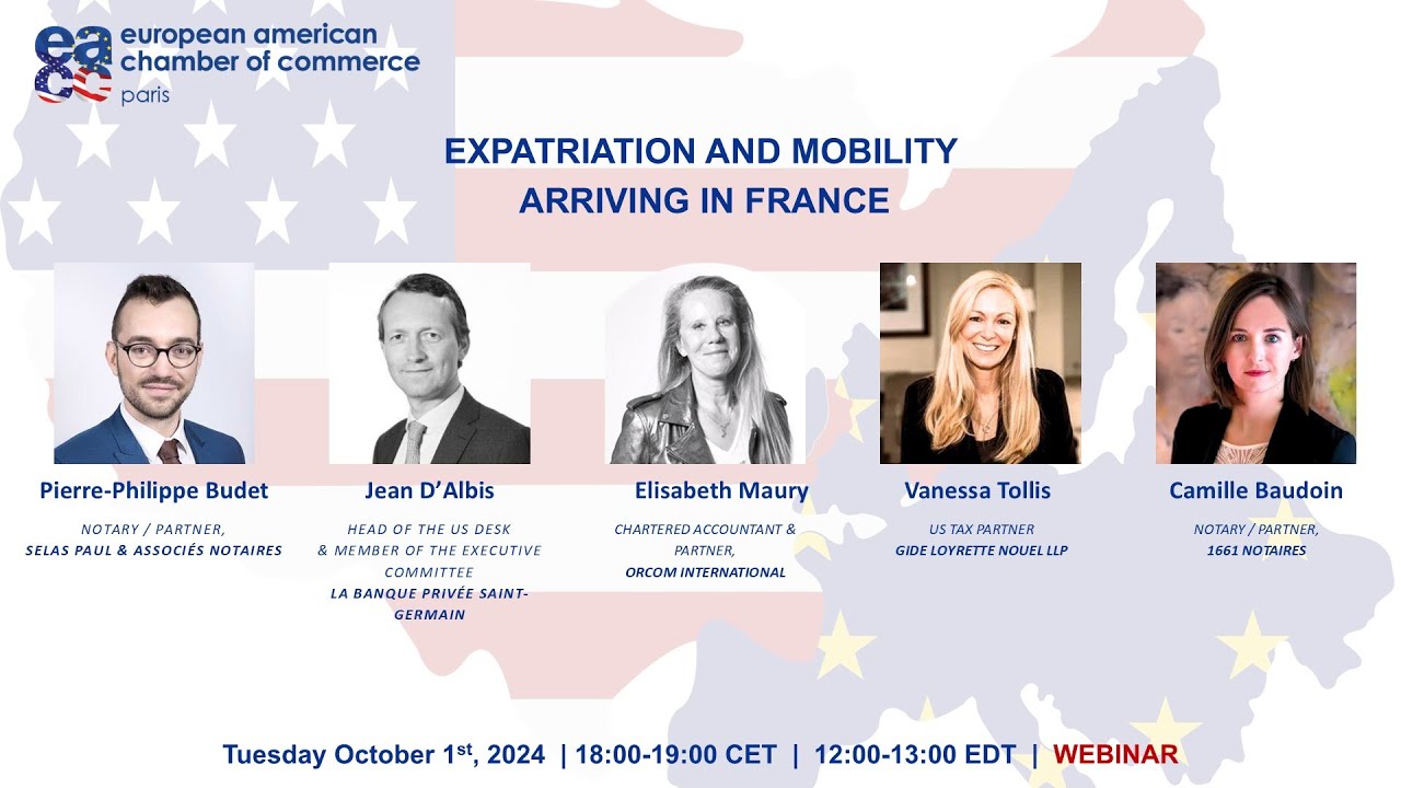 Expatriation and Mobility &ndash; Arriving in France