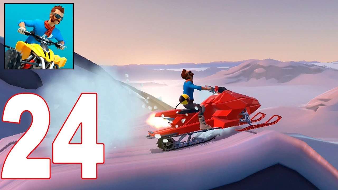 MMX Hill Dash 2 - Race Offroad - Gameplay Walkthrough Part 24 - Snowmobile 47 lvl (IOS ANDROID)