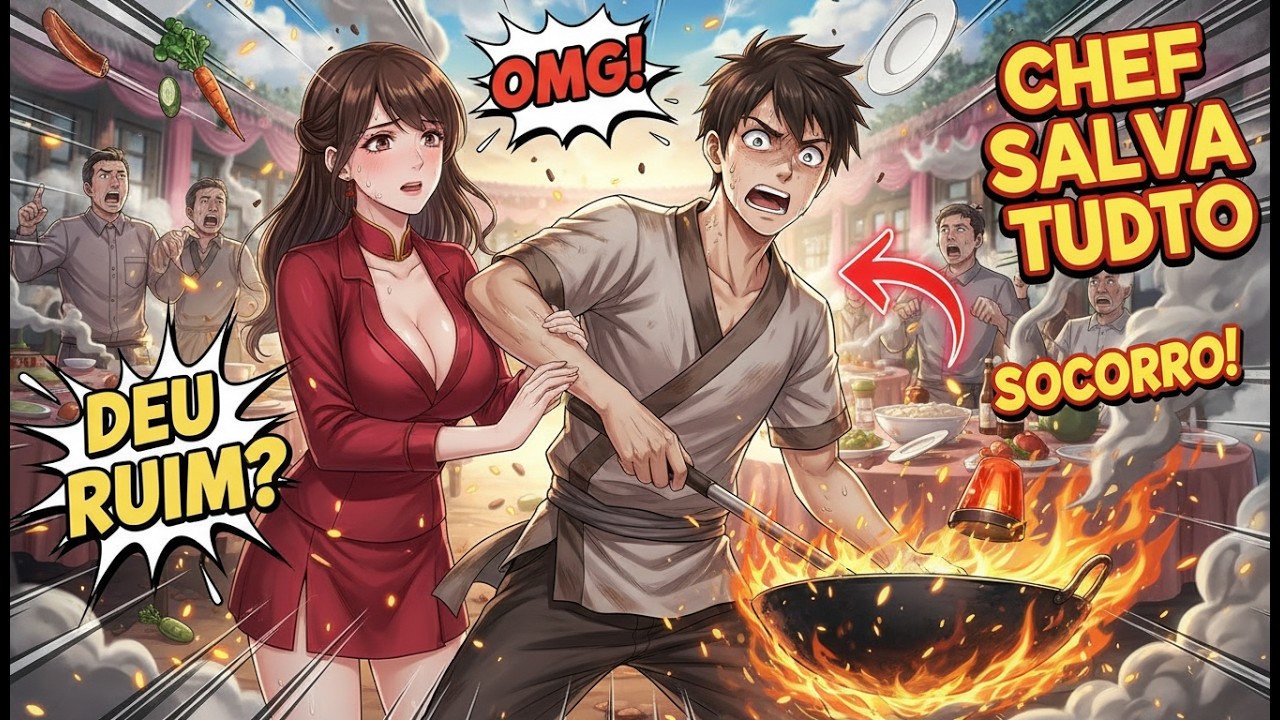 🔥 Recapitulação de Manhwa: Cozinheiro improvisado salva banquete rural após colapso do mestre
