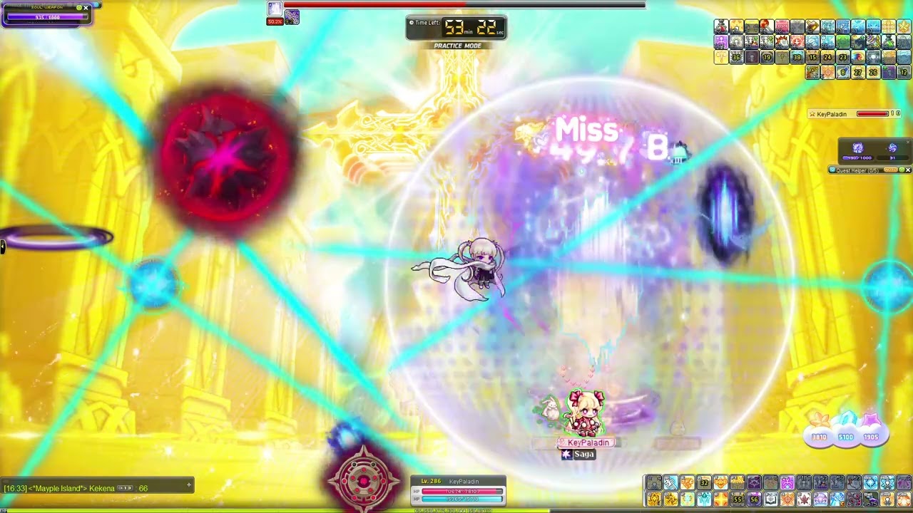 Maplestory Paladin Solo Speedrun Hard Black Mage + Seren 27mins [Reboot - NA]