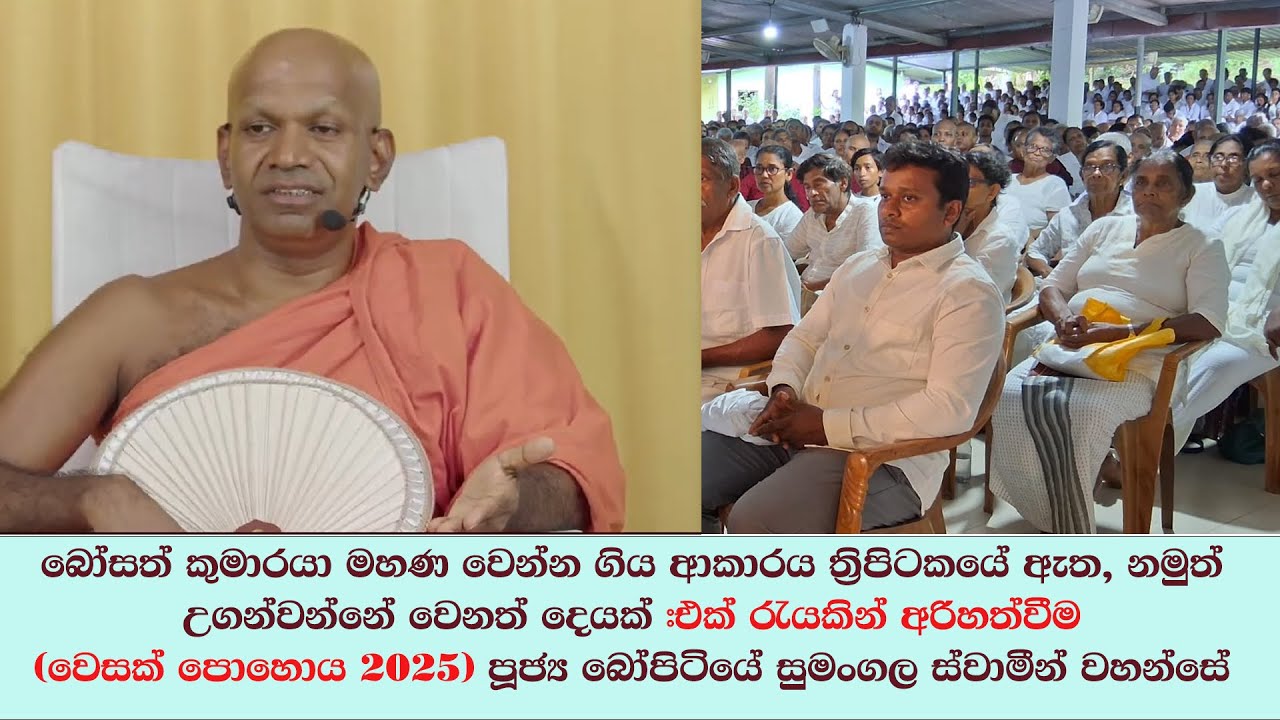 බෝසත් කුමාරයා මහණ වෙන්න ගිය ආකාරය ත්‍රිපිටකයේ ඇත, නමුත් උගන්වන්නේ වෙනත් දෙයක් #එක් රැයකින් අරිහත්වීම