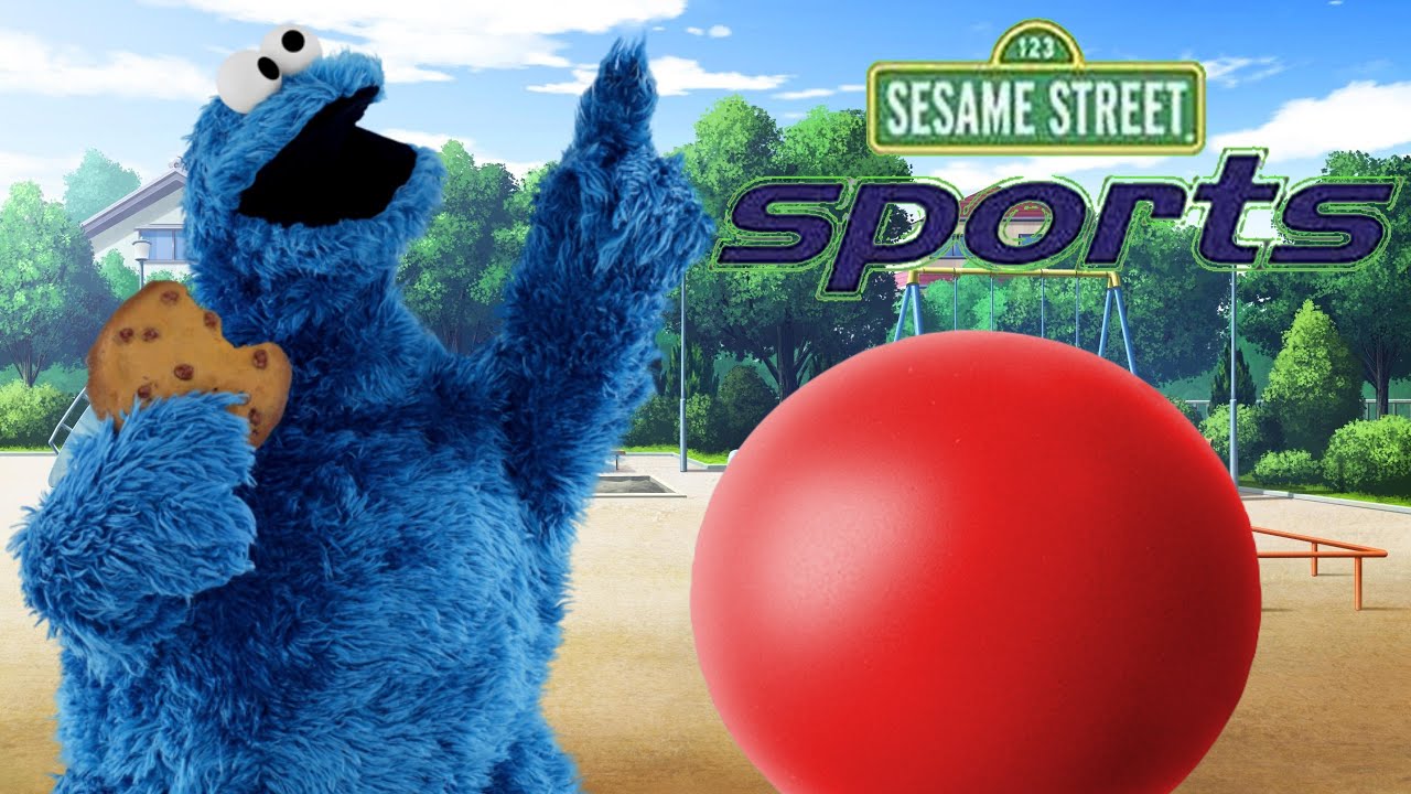 Sesame Street Sports Cookie Monster's Bouncy Ball PS1 Game Gameplay