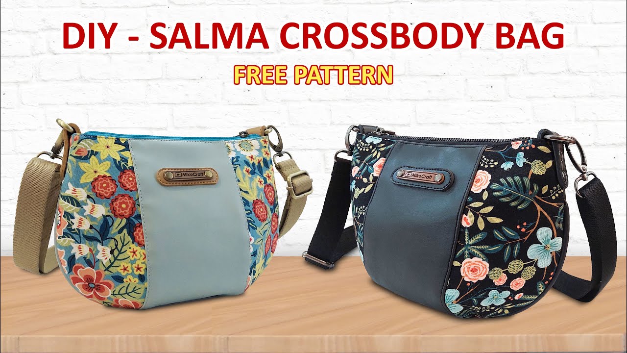 DIY Salma Crossbody bag - How to sew sling bag - Tutorial cara membuat tas selempang handmade