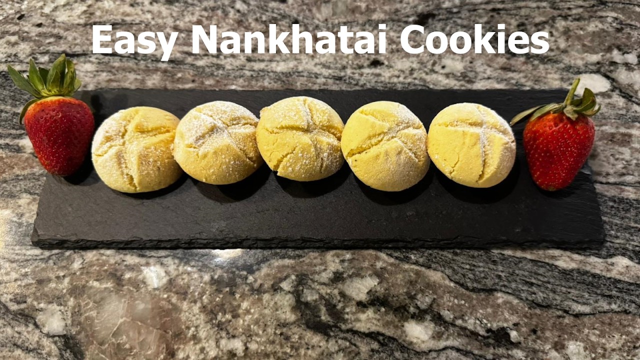 Nankhatai eggless cookies fragrant with cardamom