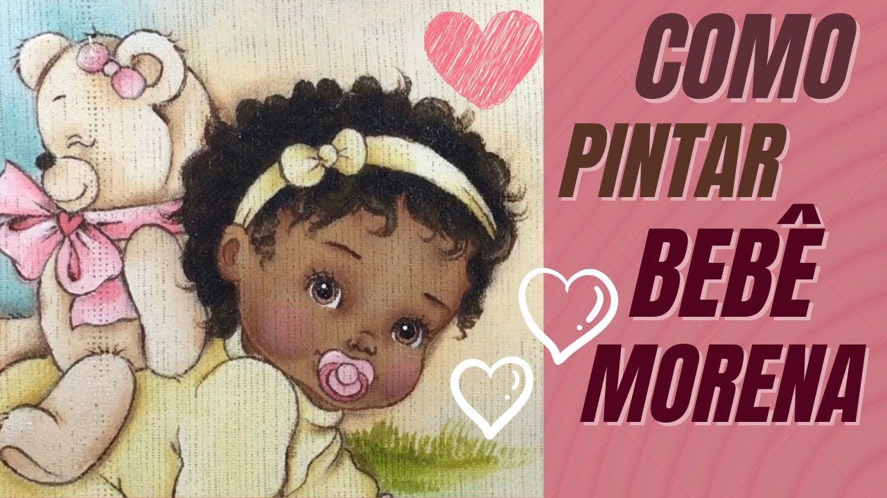 ✅ [PASSO A PASSO] Como Pintar Bebê Morena em Fraldas ❤️❤️