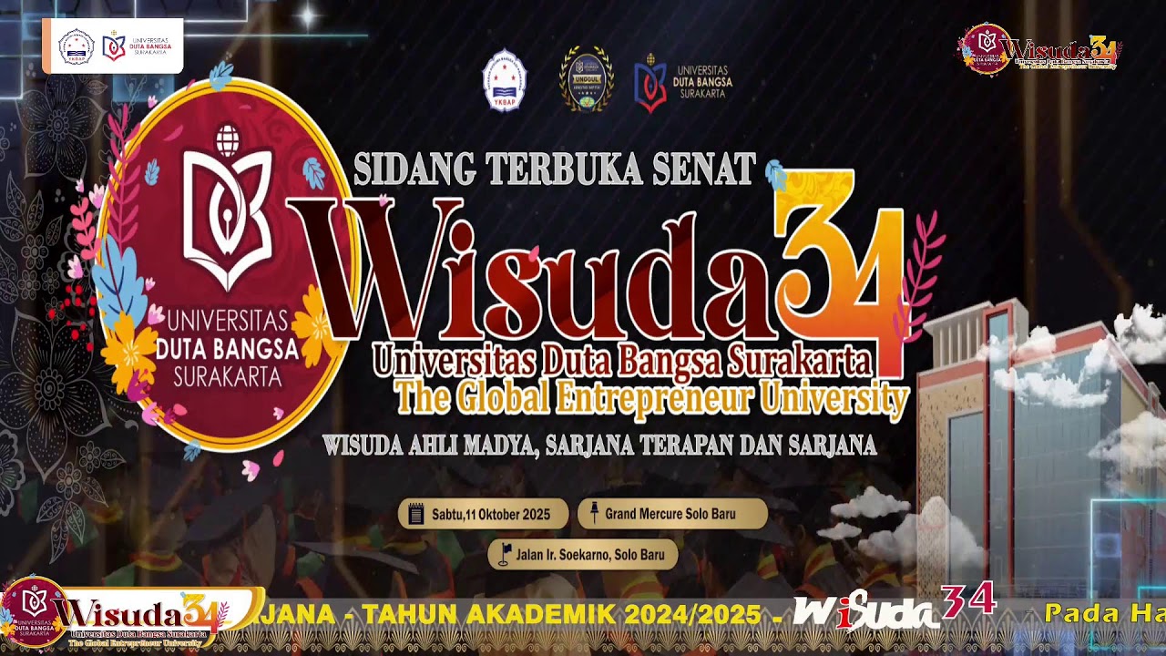 Wisuda 34 - Universitas Duta Bangsa Surakarta