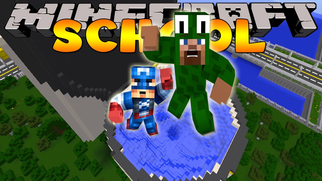 Minecraft School - SUCKED INTO A TOILET!
