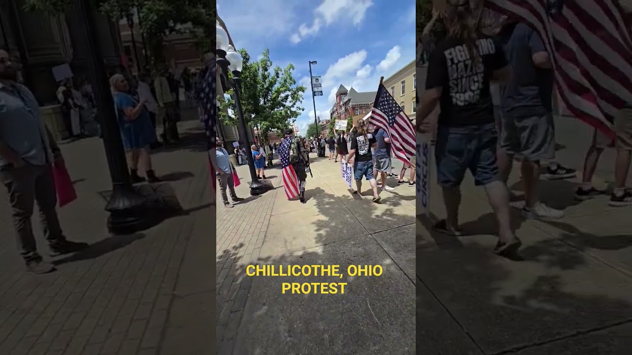 peaceful protest, Chillicothe, Ohio small but great people