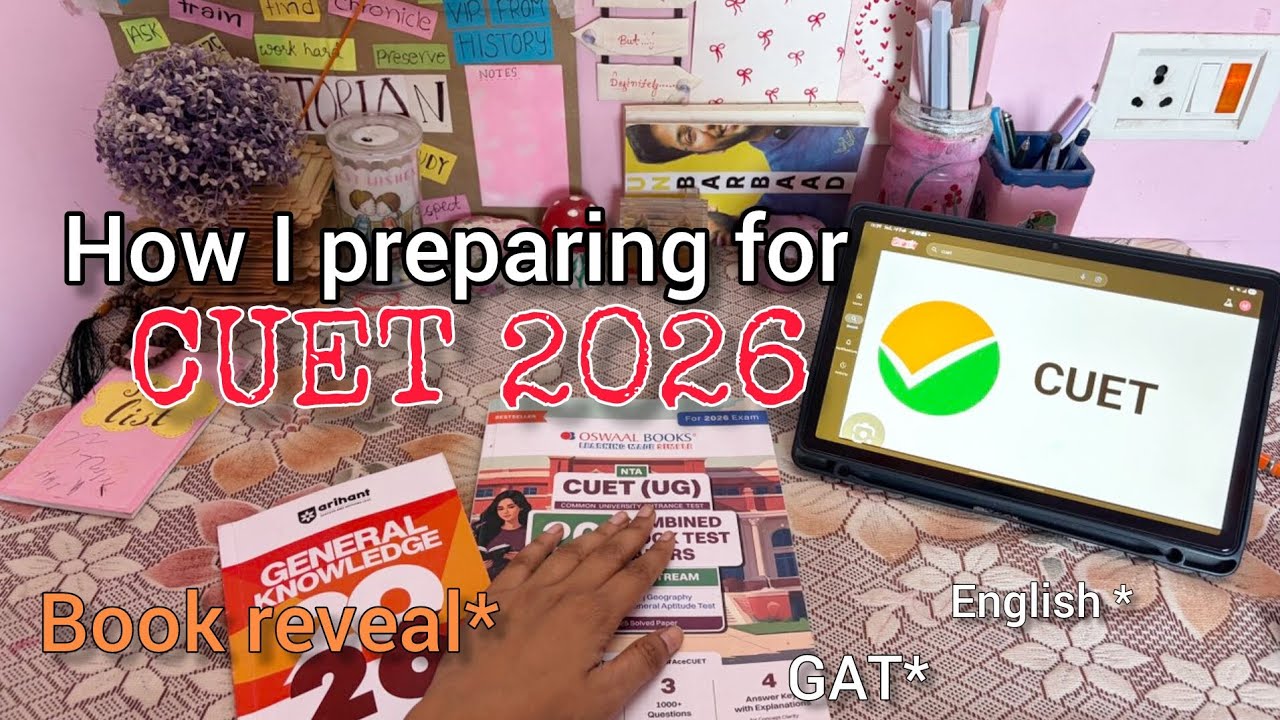 How I preparing for CUET 2026 🥲 // cuet// english// gat 