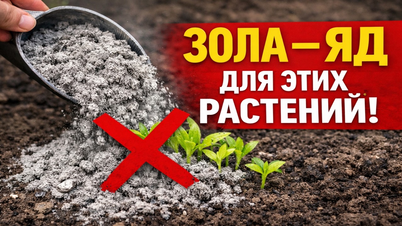 ЗОЛА — ЯД ДЛЯ ЭТИХ 20 РАСТЕНИЙ! Никогда не сыпьте ее сюда, иначе урожая НЕ БУДЕТ!
