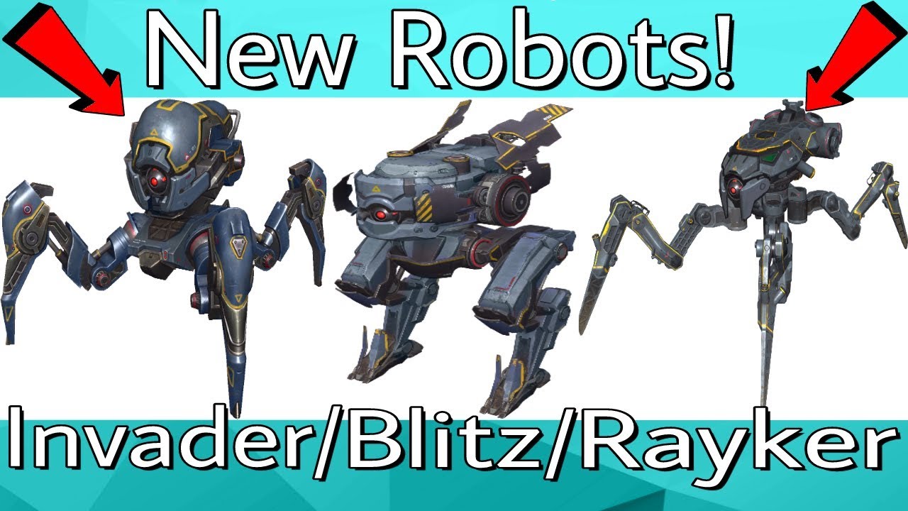 War Robots 4.3 - New Invader/Blitz/Rayker Robots