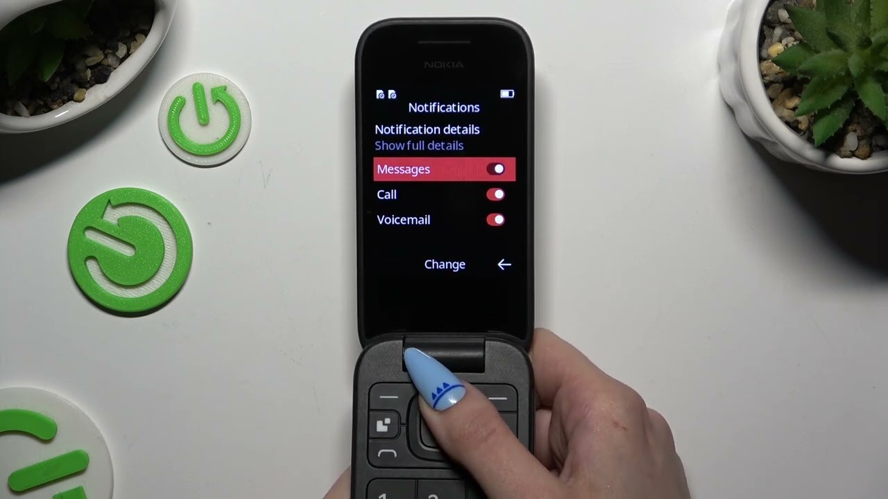 How to Turn On/Off App Notifications on Nokia 2660 Flip?
