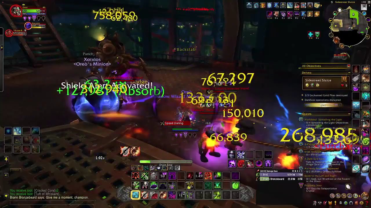 Sidestreet Sluice | Delve | Bountiful 11 | Soul Harvester Affliction Warlock