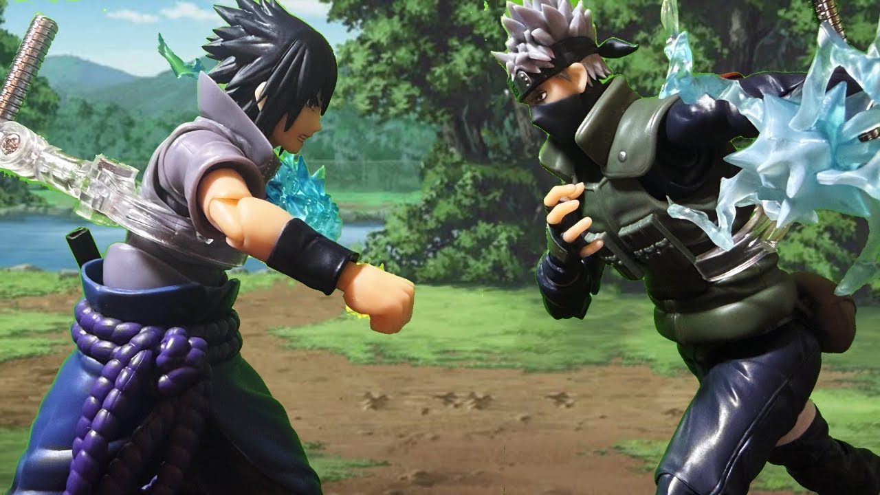 Sasuke v Kakashi Stop Motion