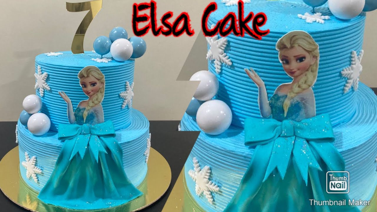 I Made a Disney Frozen Elsa Cake