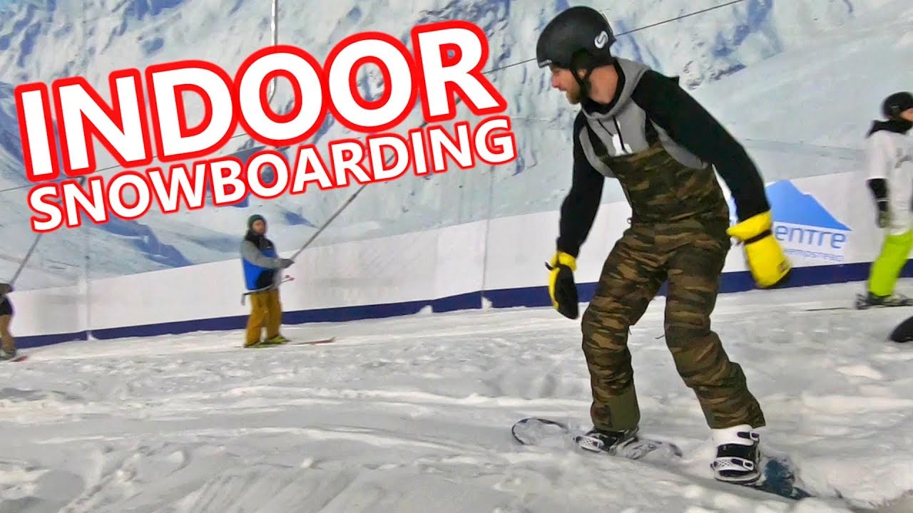 FIRST EVER INDOOR SNOWBOARDING + TRAVEL VLOG