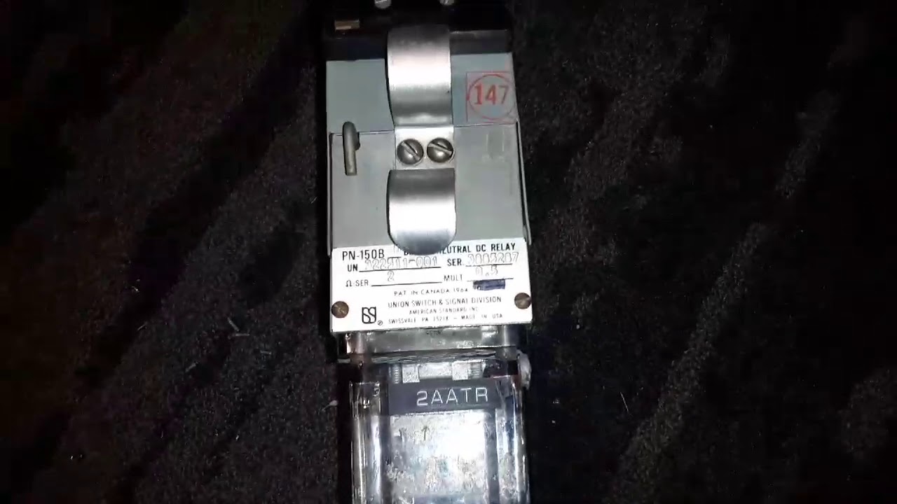Vintage 1964 Union Switch & Signal electrical relay