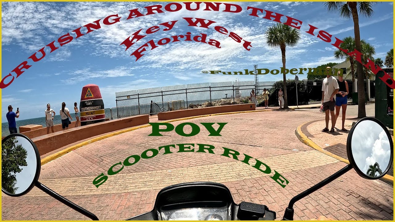 Cruising Through Key West on a Scooter – 1 Hour POV #keywest