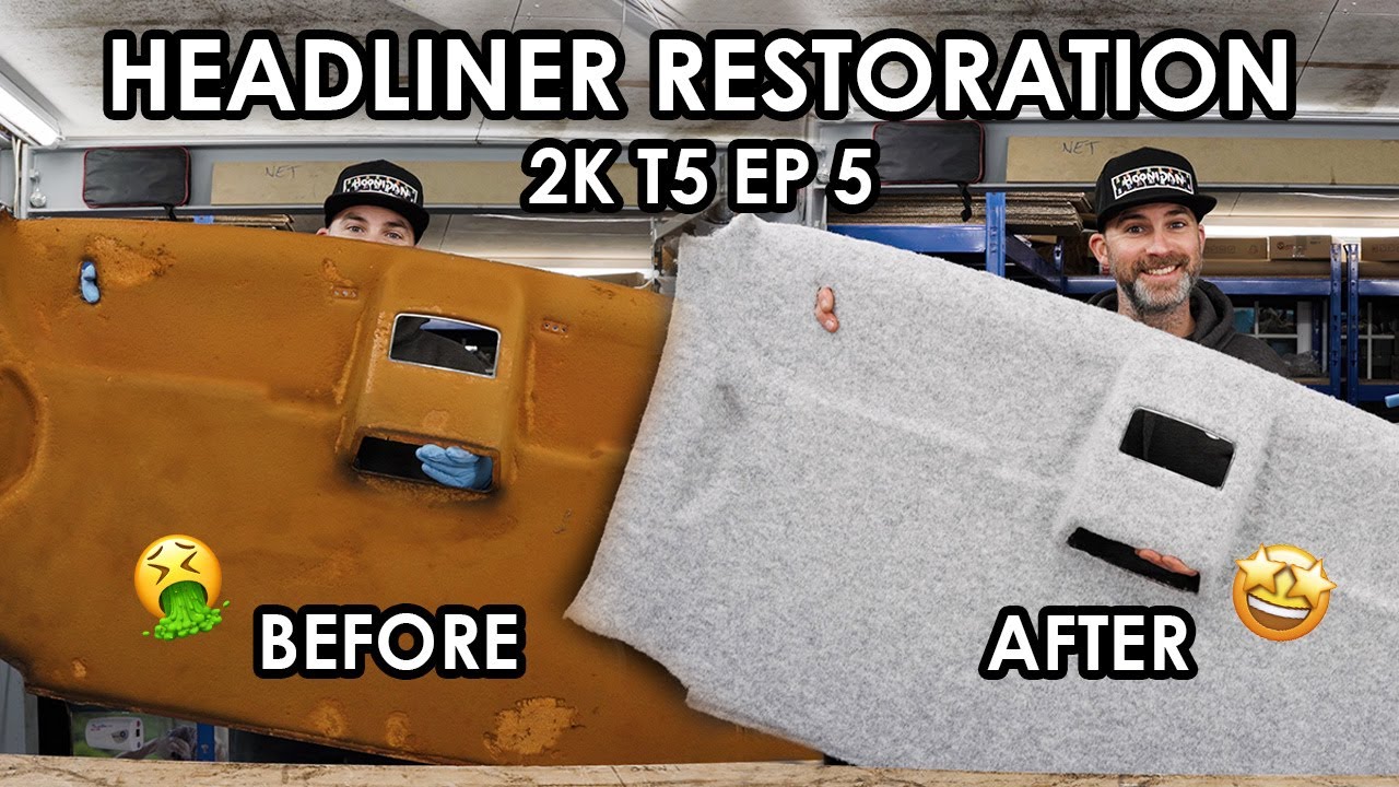 LIKE NEW! - RESTORE AND RECOVER YOUR CAMPERVAN HEADLINER 2KT5 Ep 5