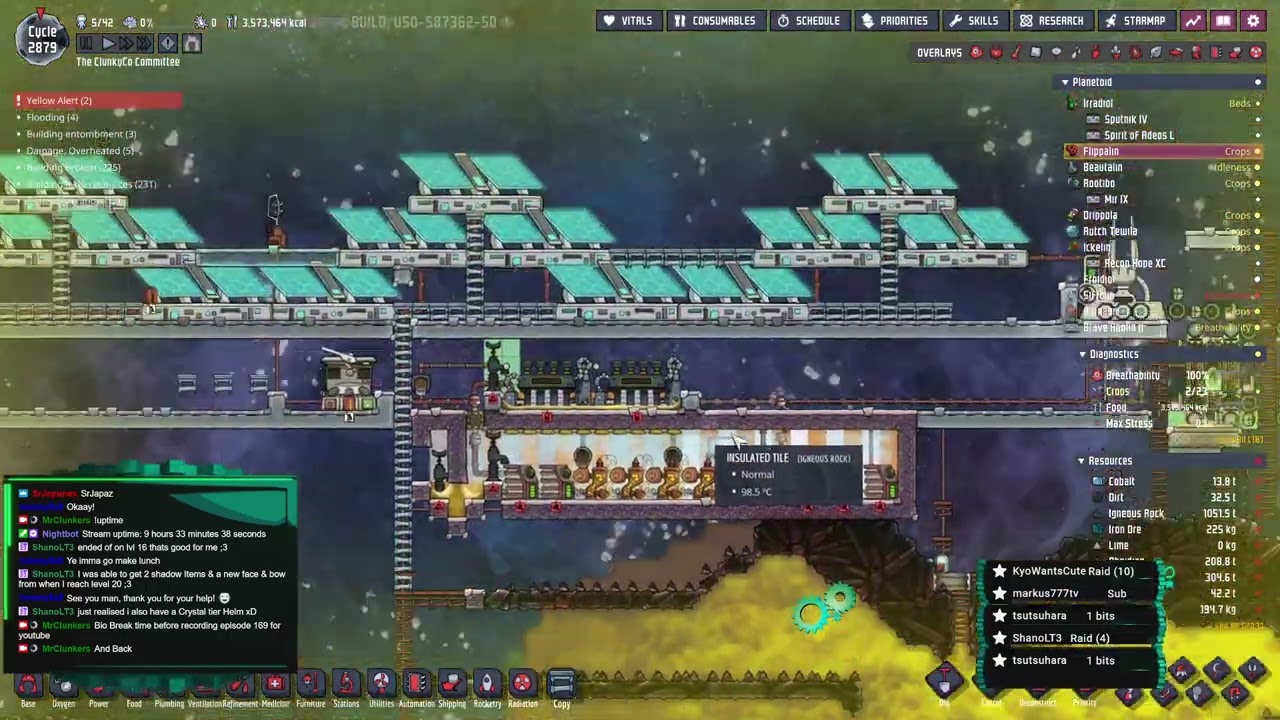 Episode 169 ONI Colony : The ClunkyCo Committee, Cycle : 2878 - 2888 Setup for the End of the Year