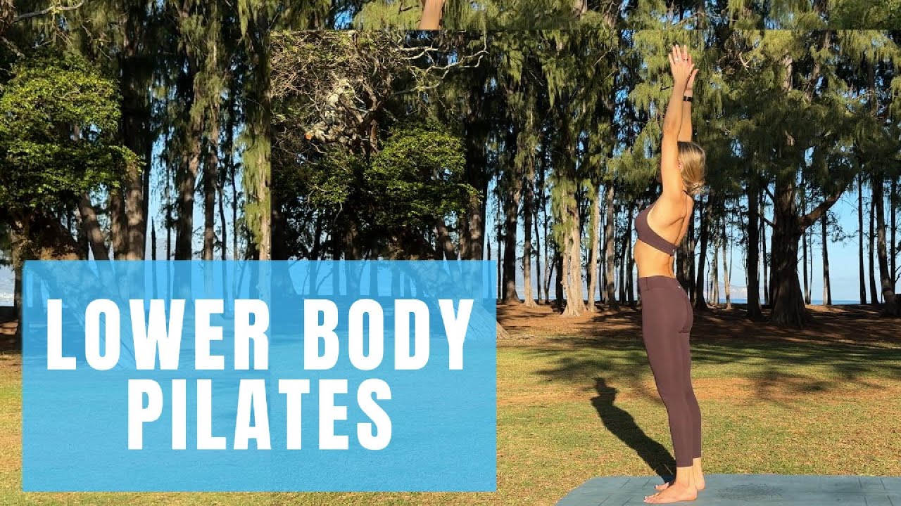 Пилатес-тренировка для нижней части тела с утяжелителями на лодыжках.