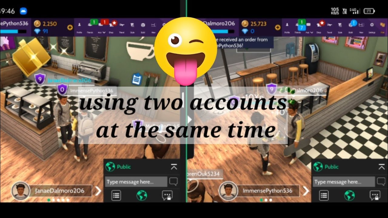 how to use multiple accounts for ordering yourself in avakin life