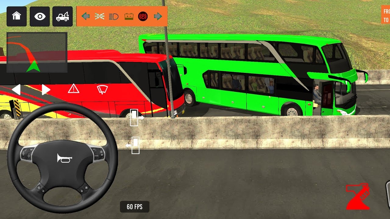BUS SIMULATOR INDONESA || 🚍Bus  Driving👮‍♂️ City • new Coach bus Simulator-Android Gameplay Bus 2025