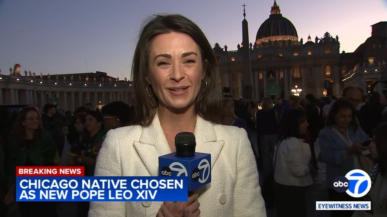 ABC7 Chicago's Liz Nagy reports from St. Peter's Square after new pope elected