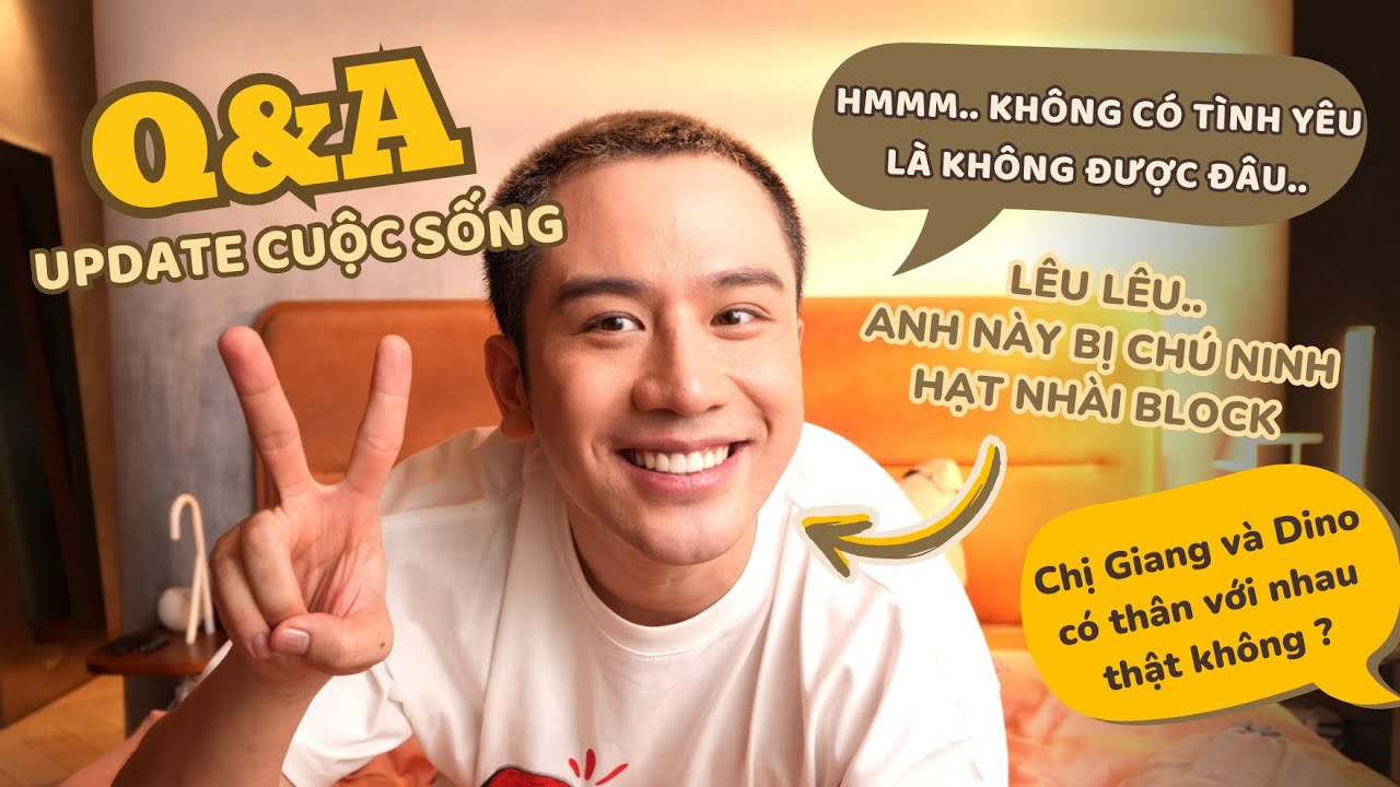 Q&A Update cuộc sống - Lần đầu chia sẻ về tình yêu - Bài học sau sự ra đi của Moochi // Dinology