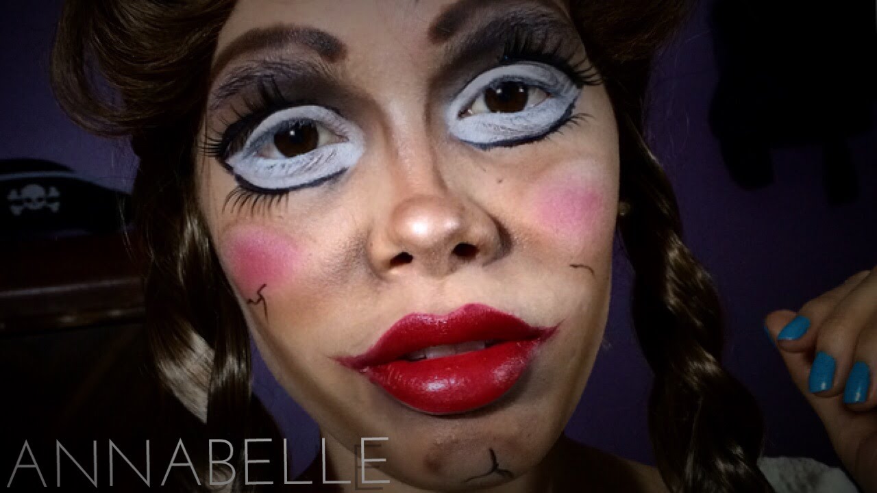 Annabelle Makeup Toturial Halloween 2014 Maquillaje De Annabelle