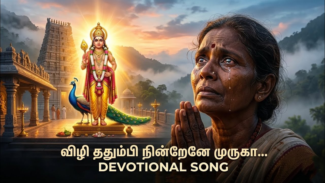 விழி ததும்பி நின்றேனே முருகா…🥺🙏 | Emotional Murugan Devotional Song🕉️ #tamildevotional #tamilbhakti 