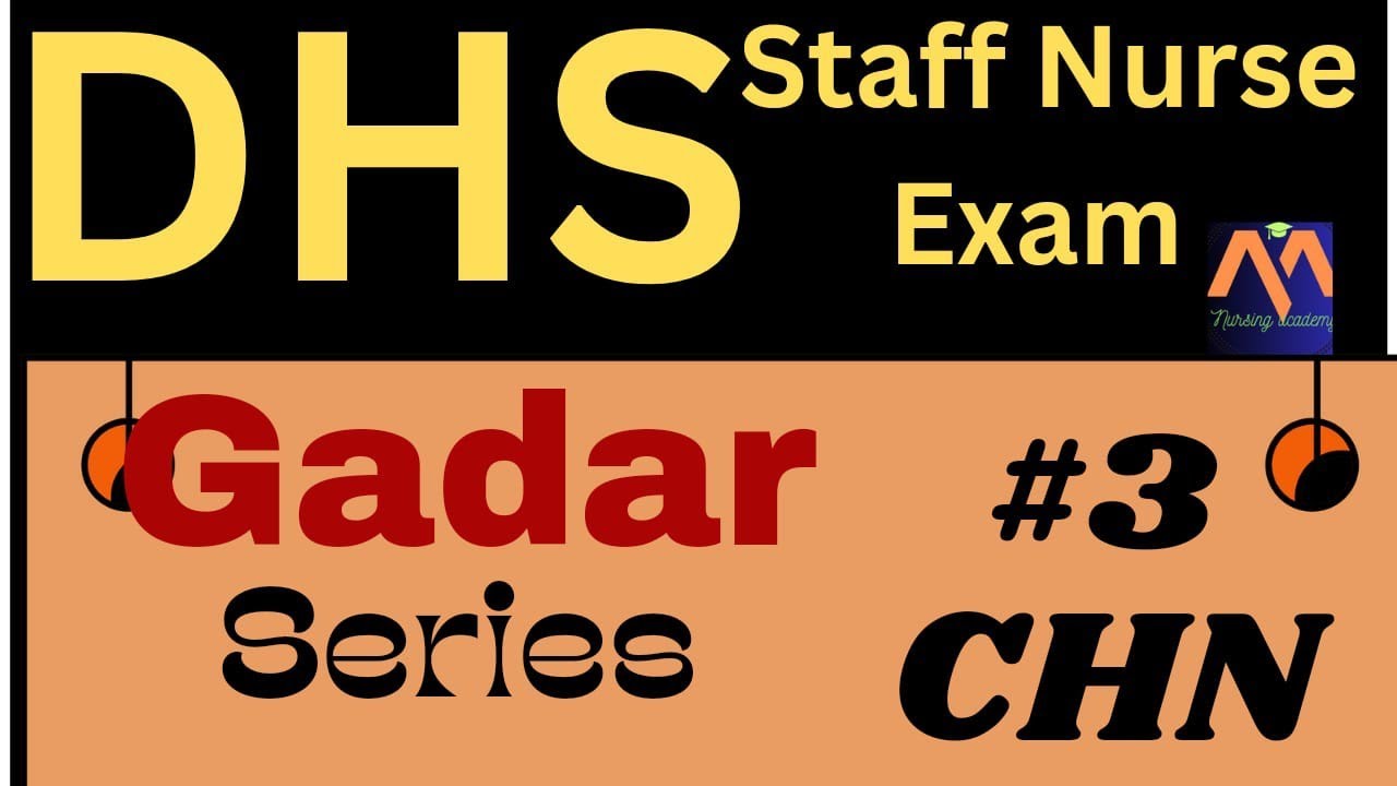 DHS NURSING EXAM/CHN CLASS#3#communityhealthnursing