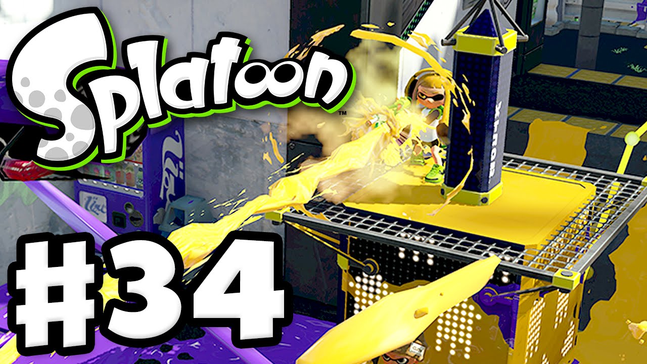 Splatoon - Gameplay Walkthrough Part 34 - Tower Control! (Nintendo Wii U)