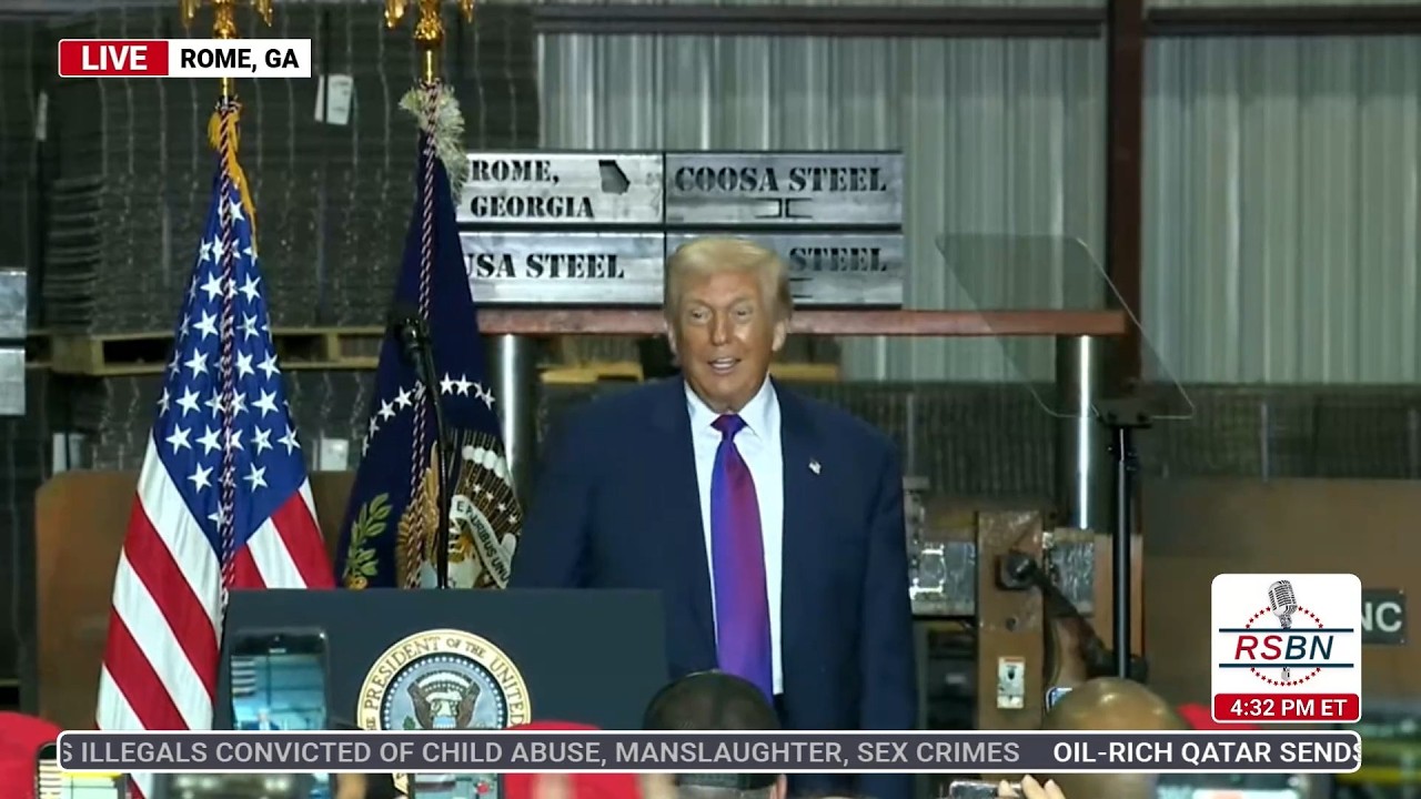 FULL EVENT: President Trump Celebrates America at Coosa Steel Factory in Georgia - 02/19/26