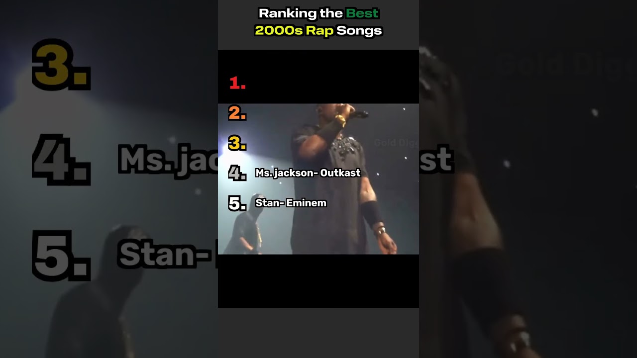 Ranking the Best 2000s Rap Songs. What did I miss?  #music #rankings #viral #killersong#eminem