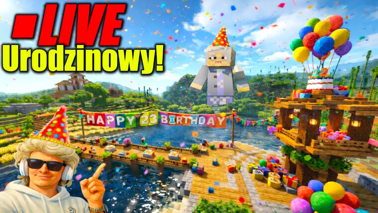 🔴LIVE!👀 URODZINOWY!🎂 Zagubiony Minecraft!