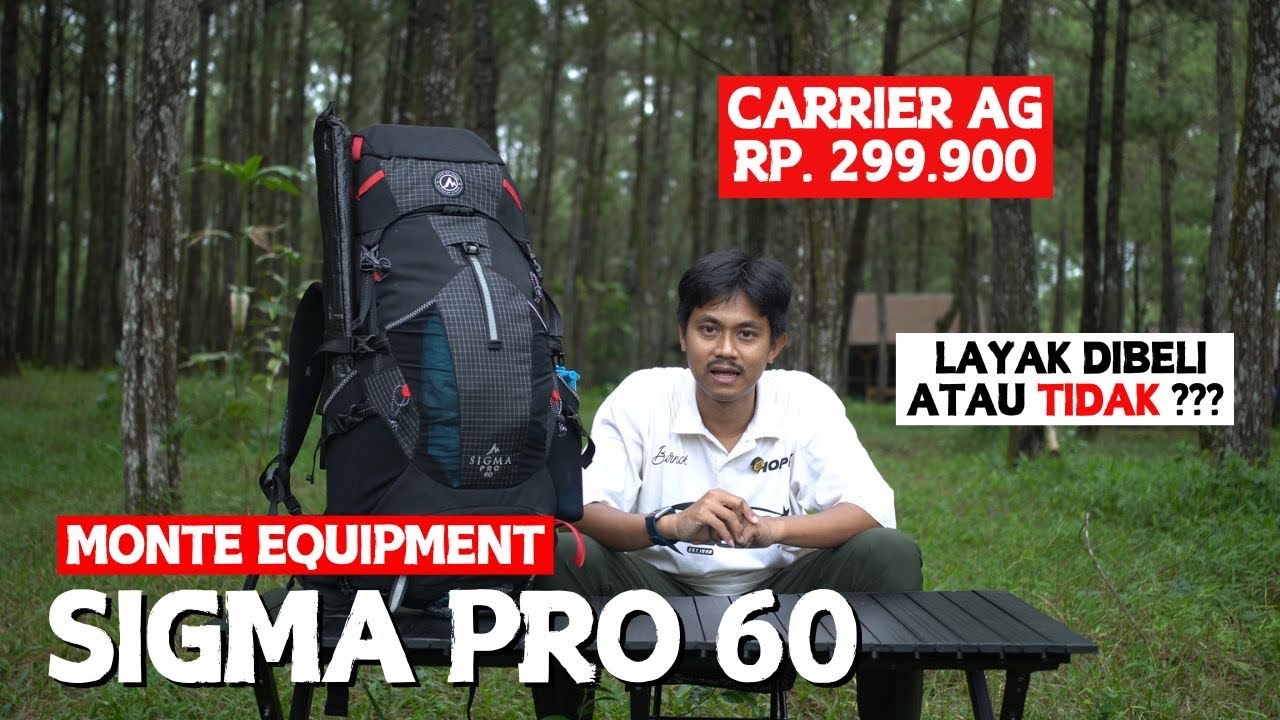 REVIEW CARRIER MONTE SIGMA PRO 60L | MONTE EQUIPMENT SIGMA PRO 60L