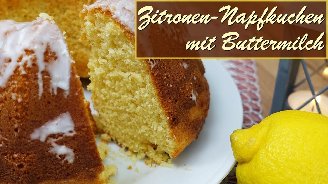 Zitronen-Napfkuchen mit Buttermilch
