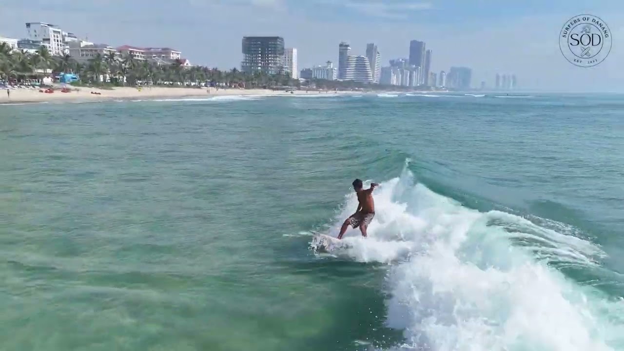 Surfing at My Khe Beach - Da Nang City 🇻🇳🇻🇳 ( 14-5-2025)