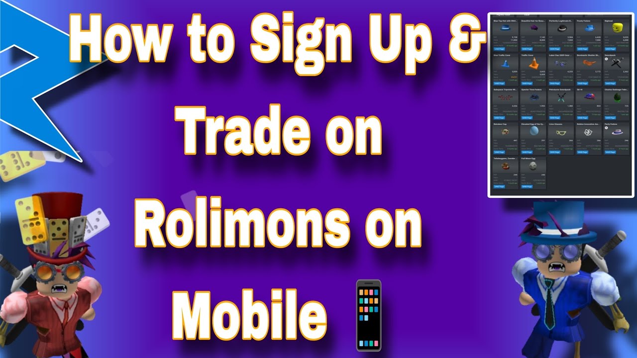 How to Sign Up & Trade on Rolimons on Mobile 📱- Easy Guide!