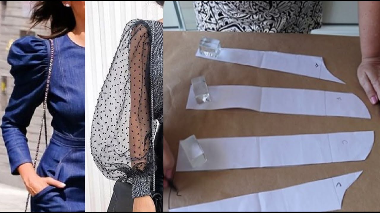 Diy - Molde de manga bispo, presunto ou Juliet - aula 218