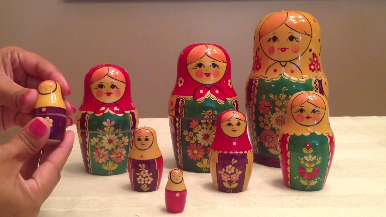 Matryoshka dolls stacking dolls surprise, Guess how many dolls there are?