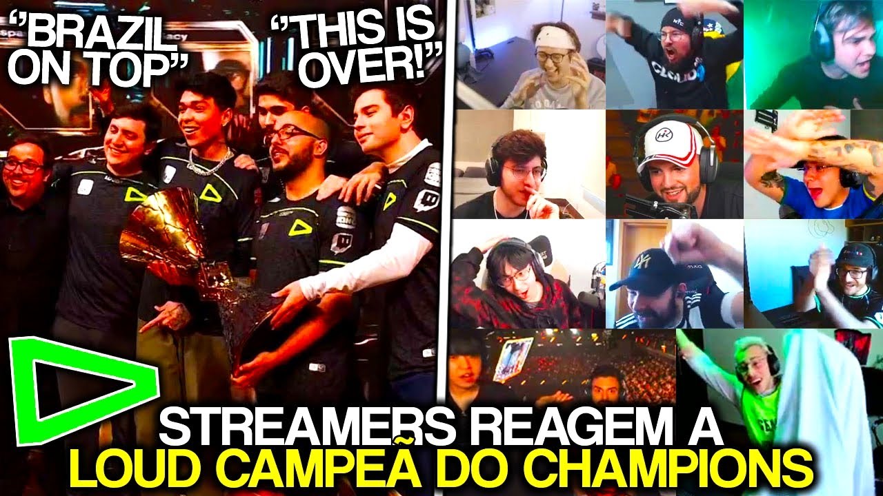 LOUD CAMPEÃ DO CHAMPIONS! REAÇÃO DOS STREAMERS - VALORANT CLIPS