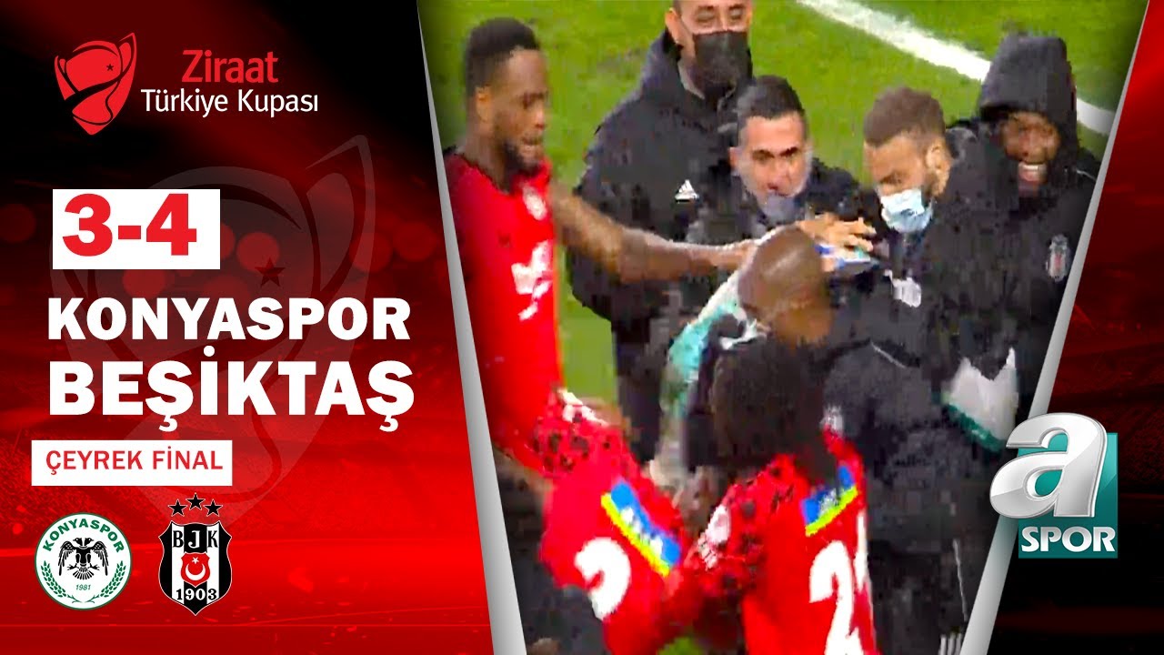 Konyaspor (2) 1-1 (3) Beşiktaş MAÇ ÖZETİ (Ziraat Türkiye Kupası Çeyrek Final Maçı) / 11.02.2021