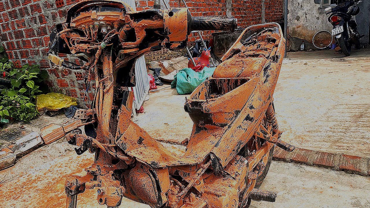 Full restration abandoned 40- year- old motorcycles | Restore and rebuild original Yamaha motorbikes