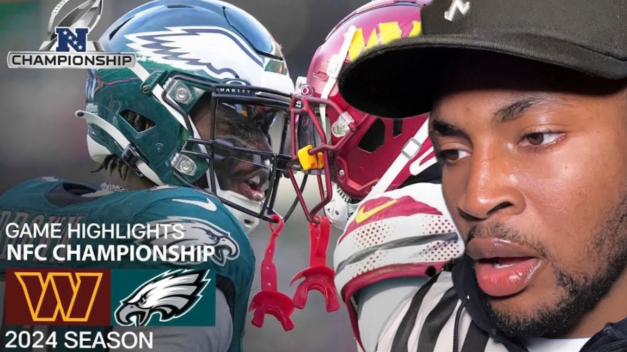 Washington Commanders vs. Philadelphia Eagles | 2024 NFC Championship Game Highlights REACTION