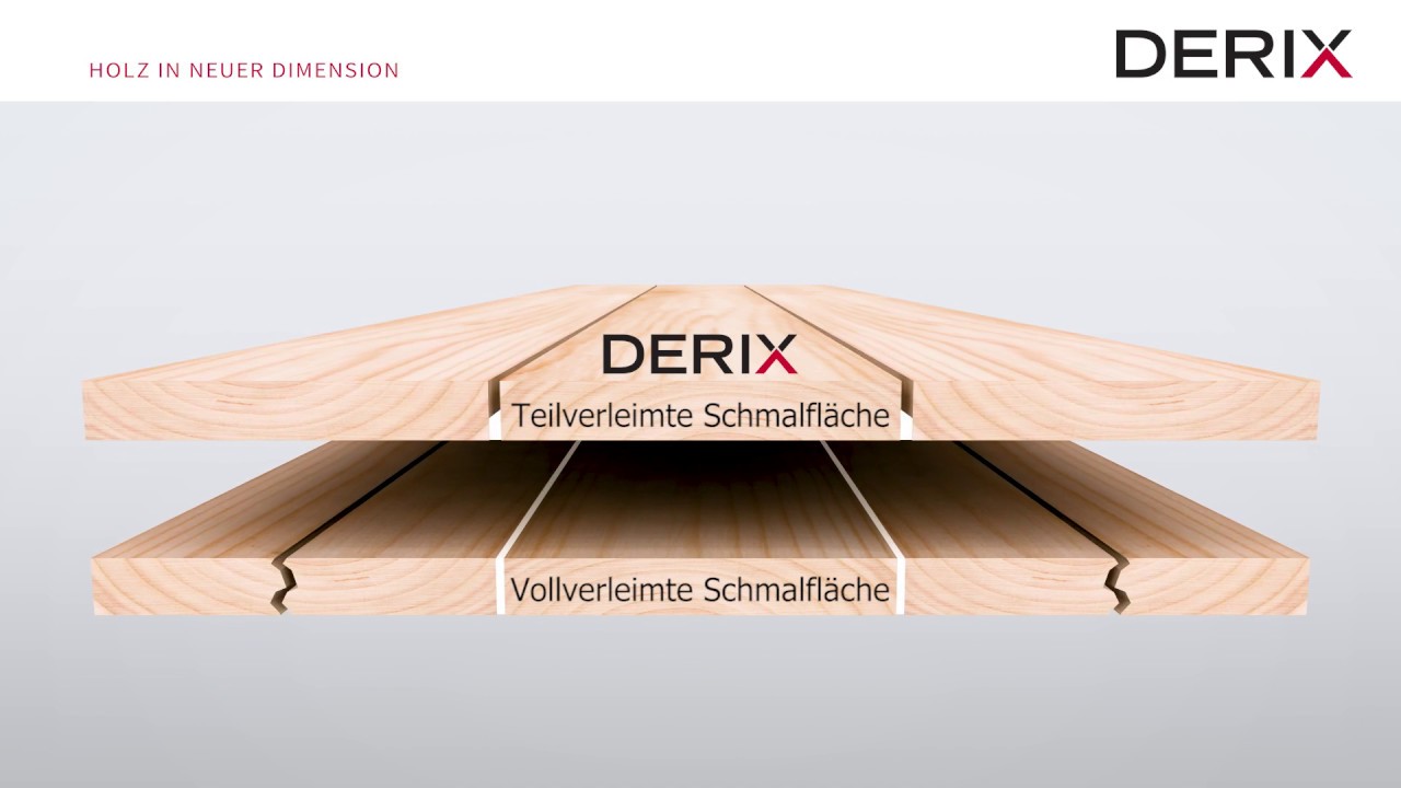 X-LAM: Vorteile des DERIX-Herstellungsprinzips