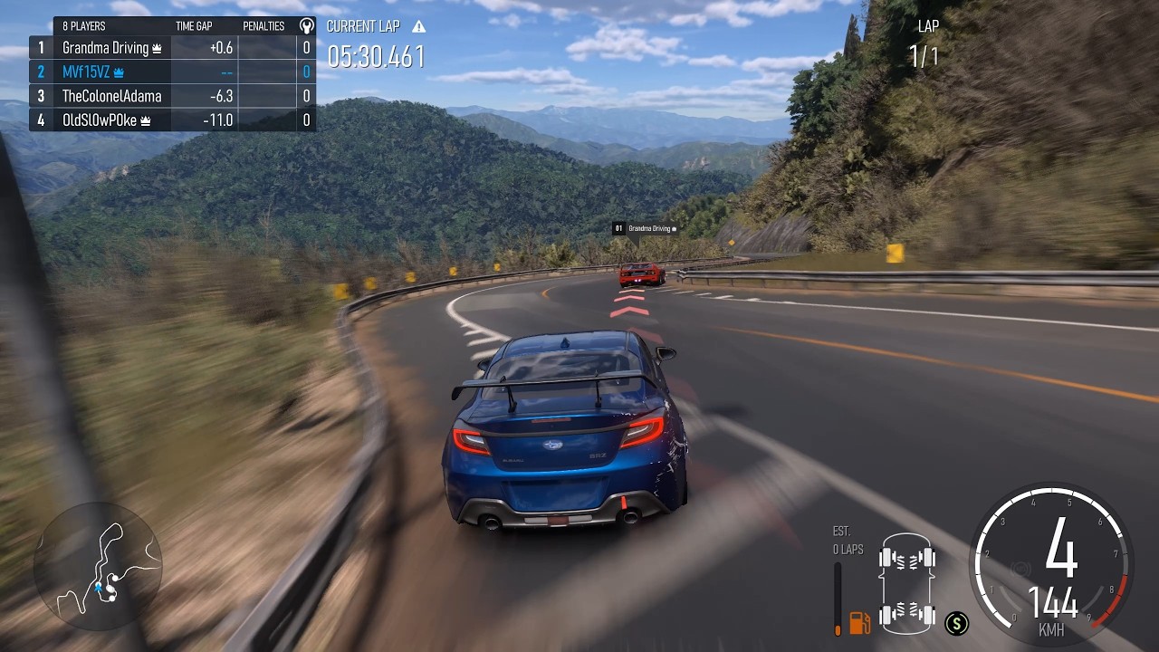 Subaru BRZ vs Ferrari F40 Downhill Dogfight on Fujimi Kaido (Forza Motorsport)